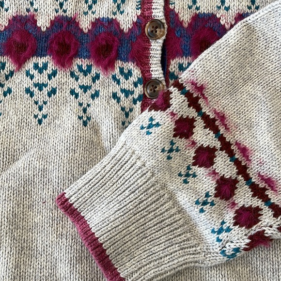 Innis Fair Isle cotton blend sweater. New with tags from Sundance. - Picture 5 of 8
